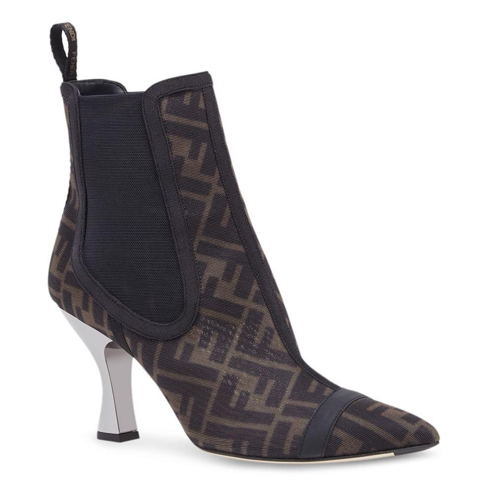 Fendi Tronchetto Ankle Boots